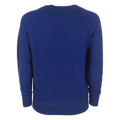 Emilio Romanelli Navy Cashmere Men Sweater