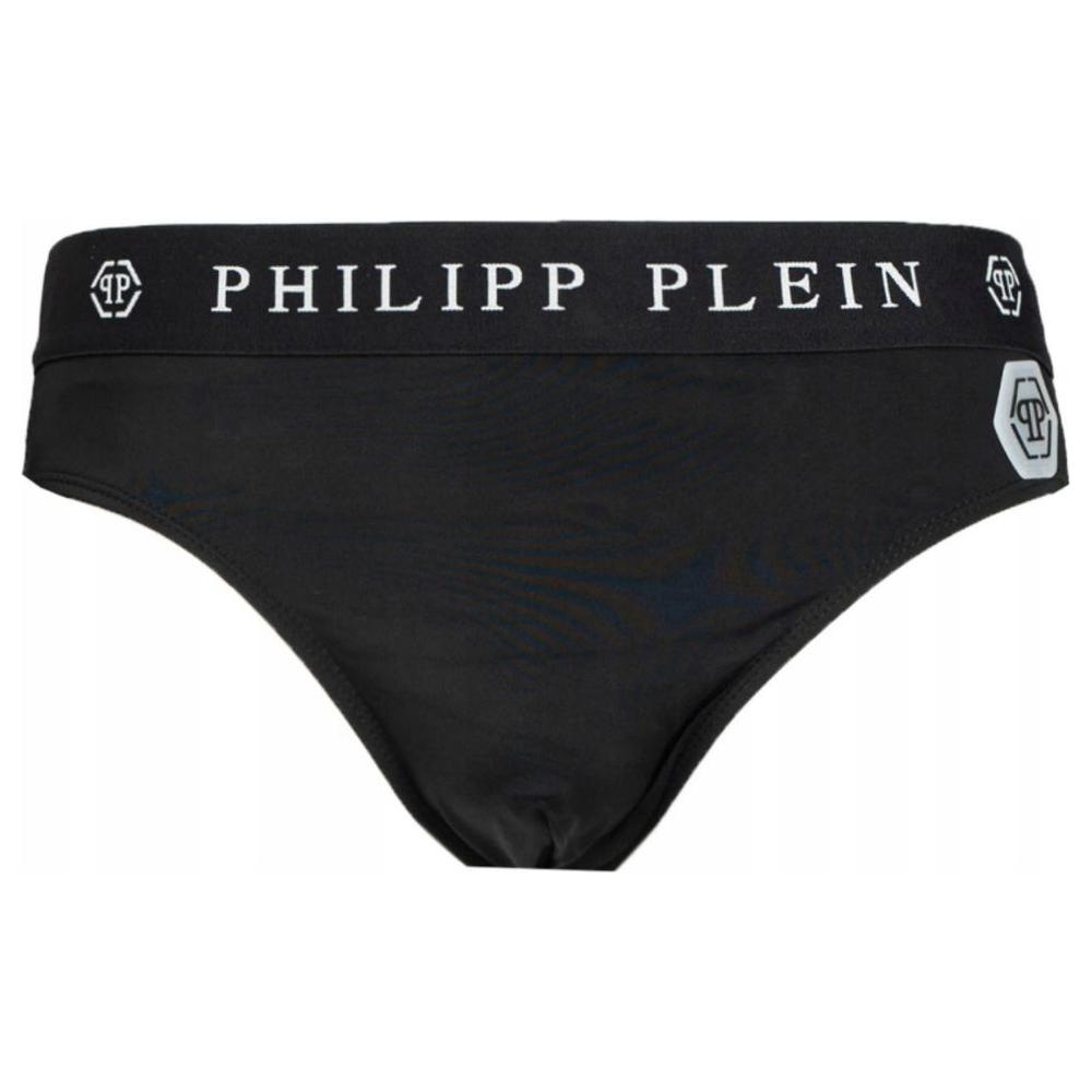 Philipp Plein Black Polyamide Men's Swimwear