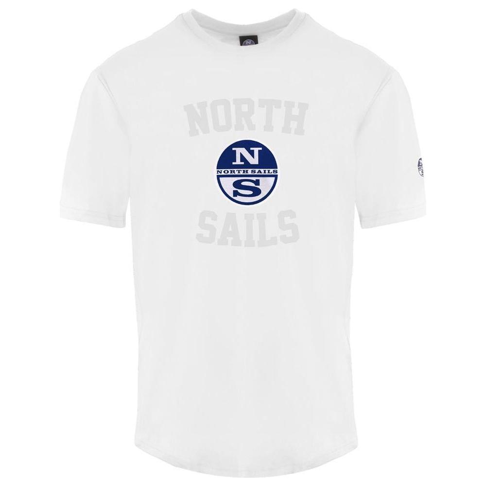 North Sails White Cotton Men T-Shirt