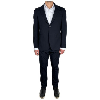 Aquascutum Navy Wool Men's Suit