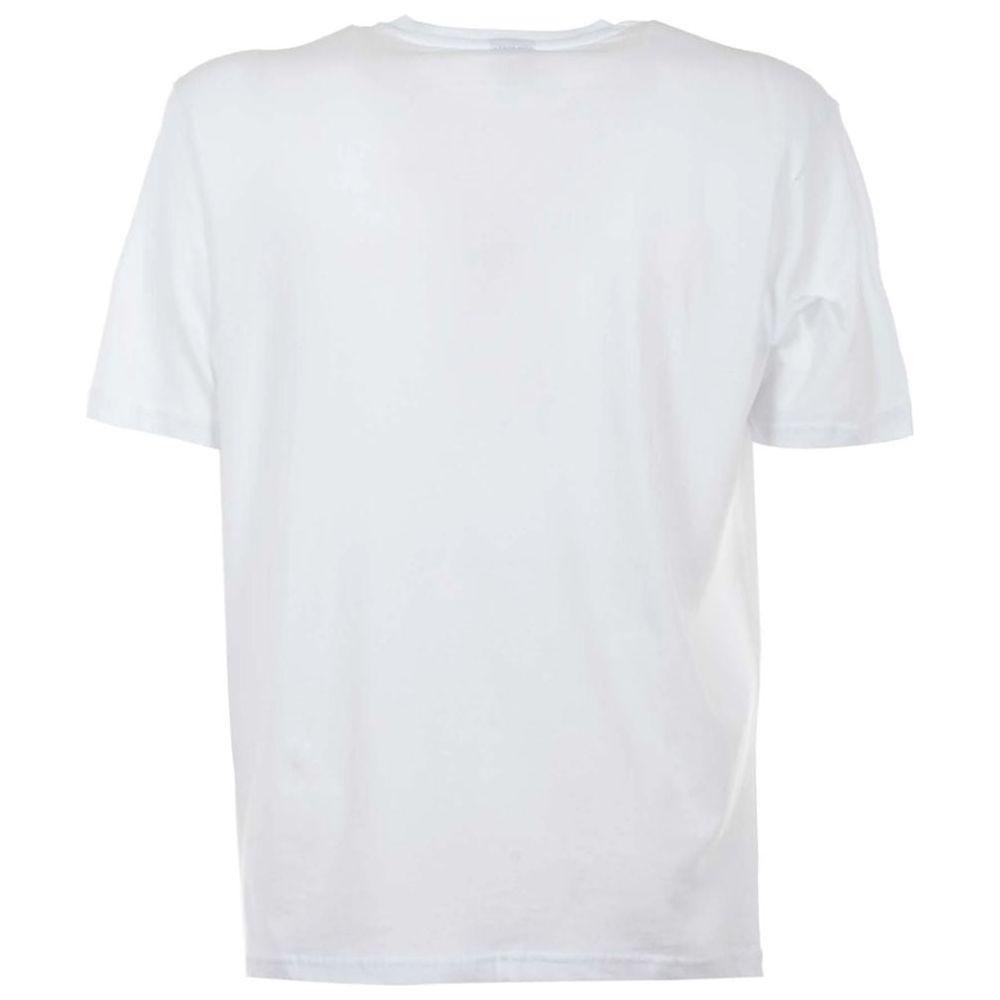 North Sails Elegant White Cotton Tee with Bold Blue Logo