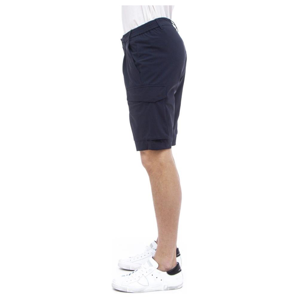 People Of Shibuya Blue Polyamide Stretch Men's Bermuda Short