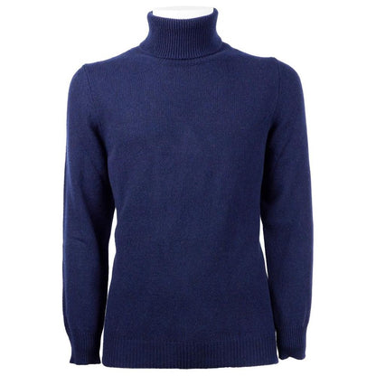 Emilio Romanelli Blue Cashmere Men Sweater