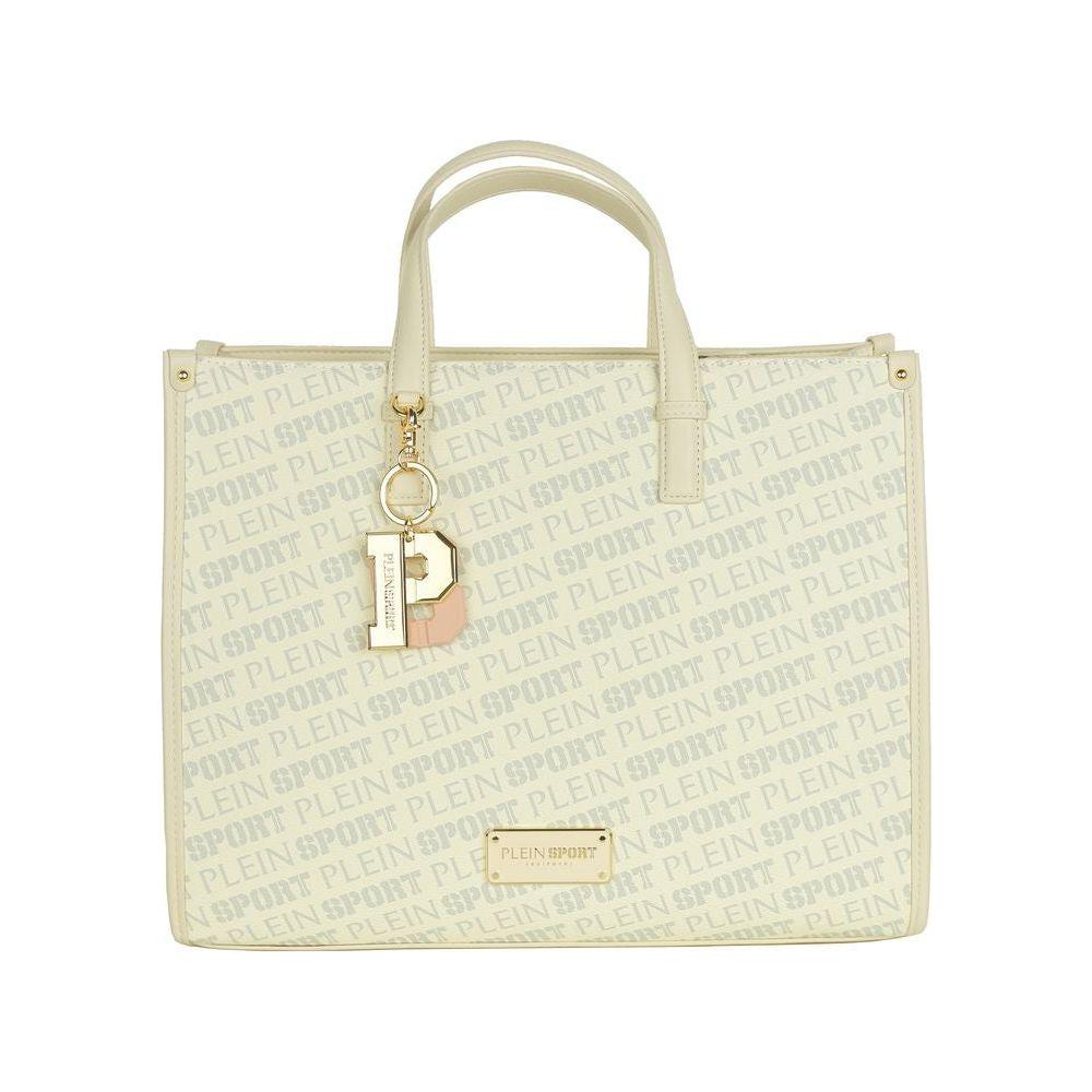 Plein Sport White Polyamide Women Shoulder Bag