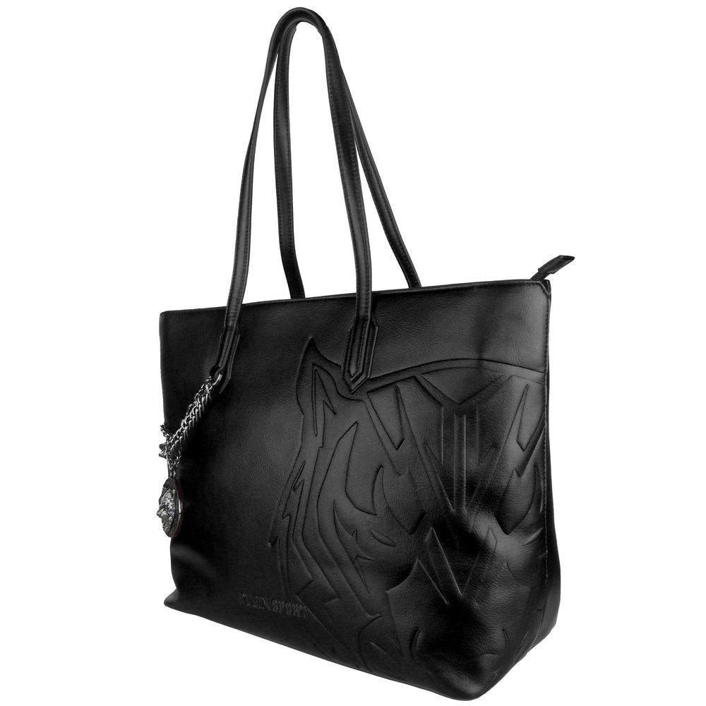 Plein Sport Black Polyethylene Women Shoulder Bag PLSP-7588