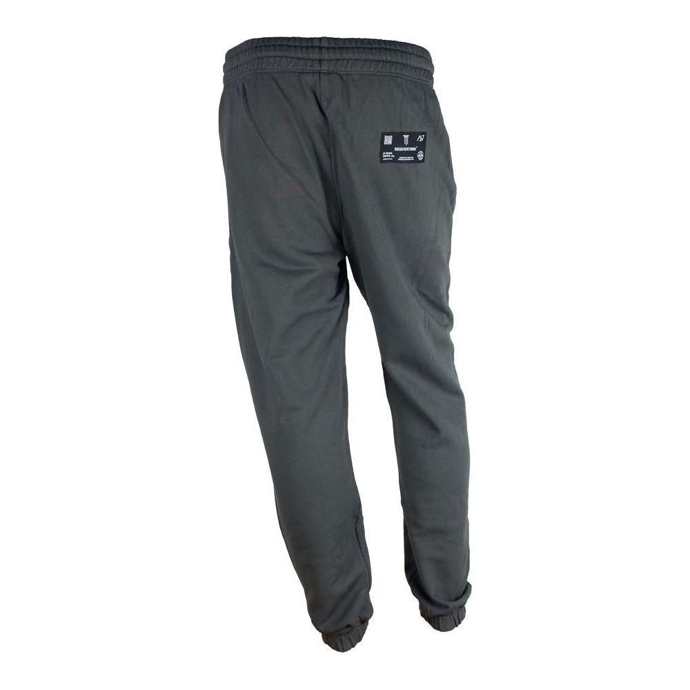 Diego Venturino Gray Cotton Men Trouser