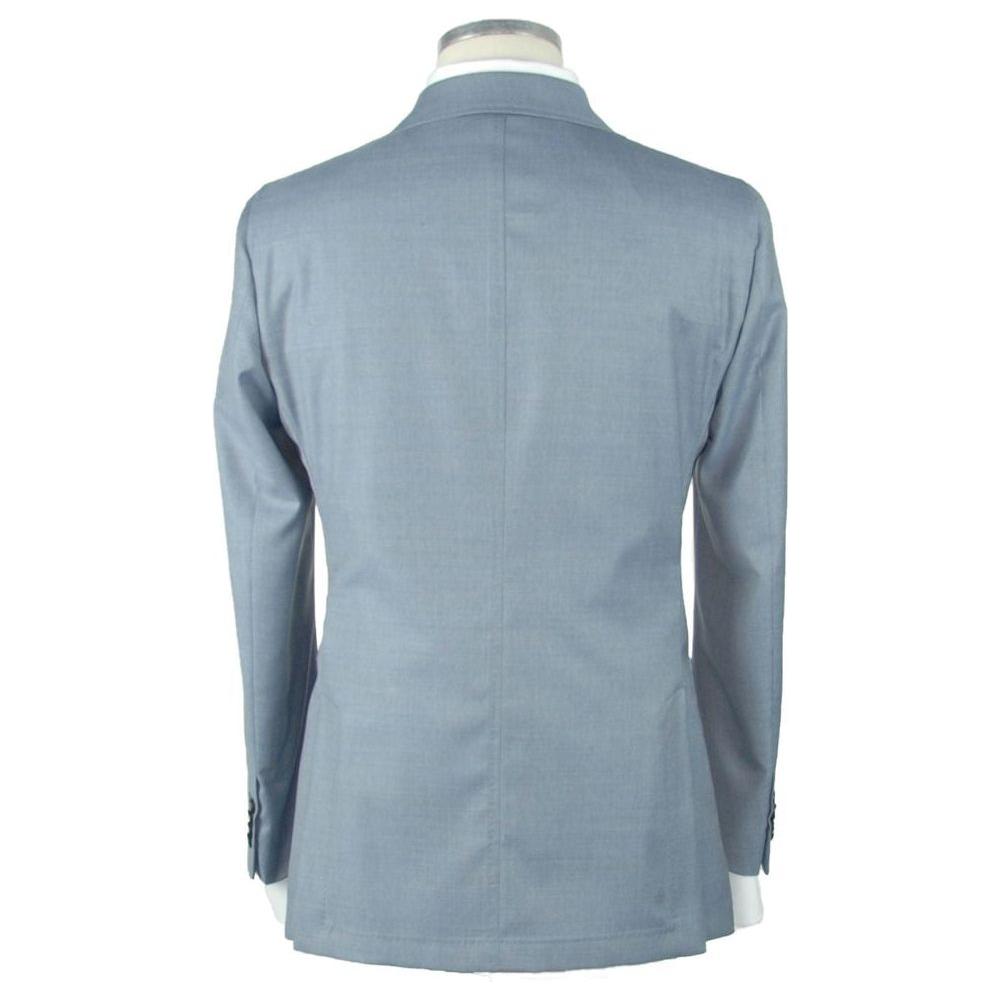 Emilio Romanelli Blue Wool Men's Blazer