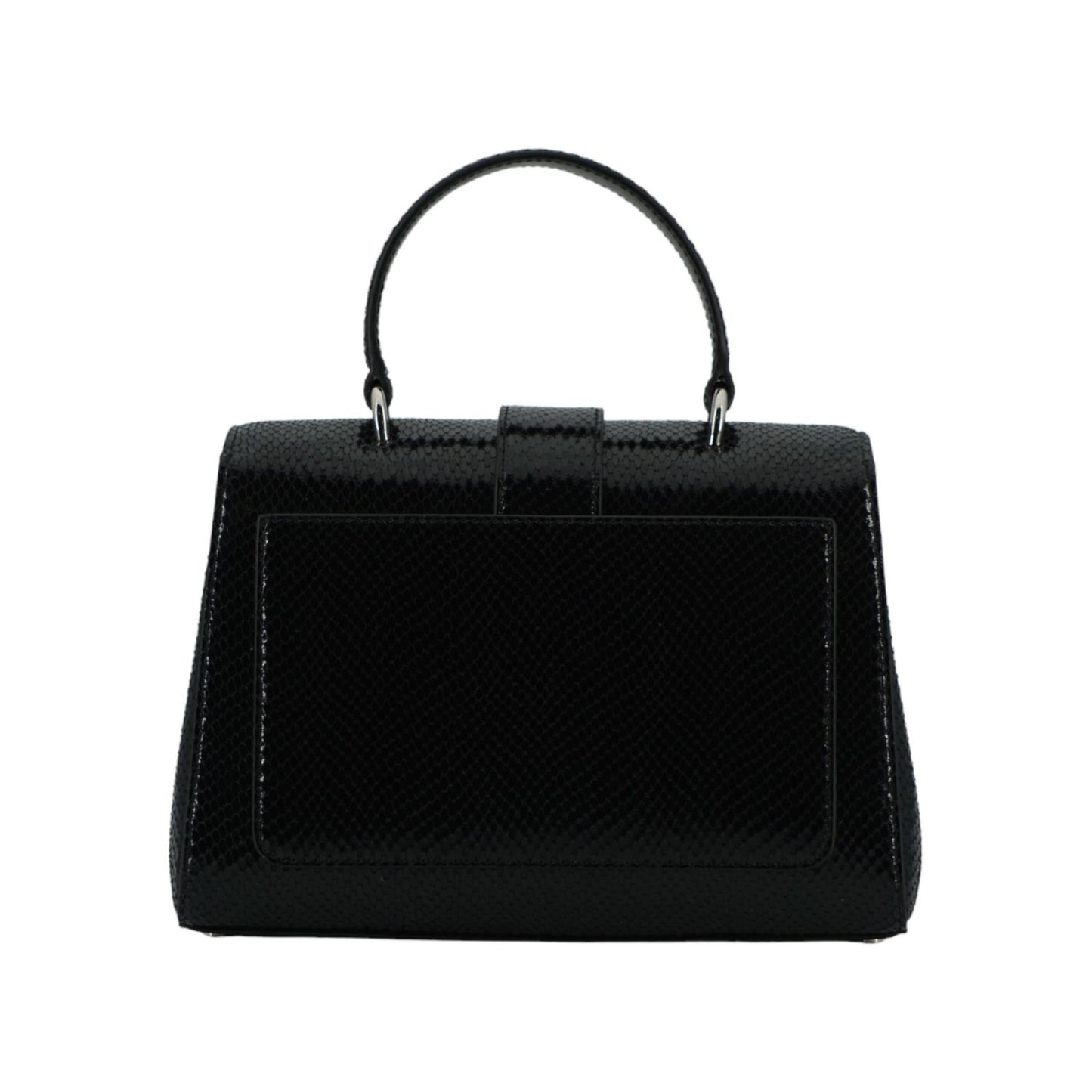Jimmy Choo Black Leather Top Handle Shoulder Bag
