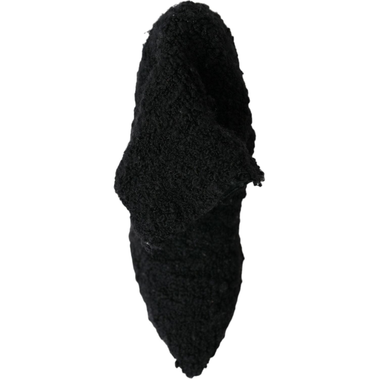 Dolce & Gabbana Black Stiletto Heels Mid Calf Boots Shoes