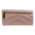 Michael Kors Jet Set Travel Large Quilted Leather Trifold Wallet Powder Blush 85328