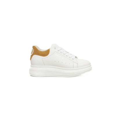 Cerruti 1881 White Cowhide Women Platform Sneaker