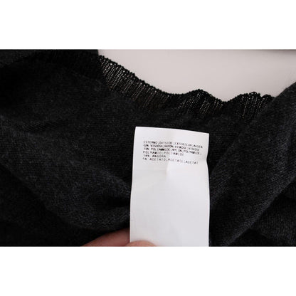 Costume National Gray Viscose Knitted Sweater