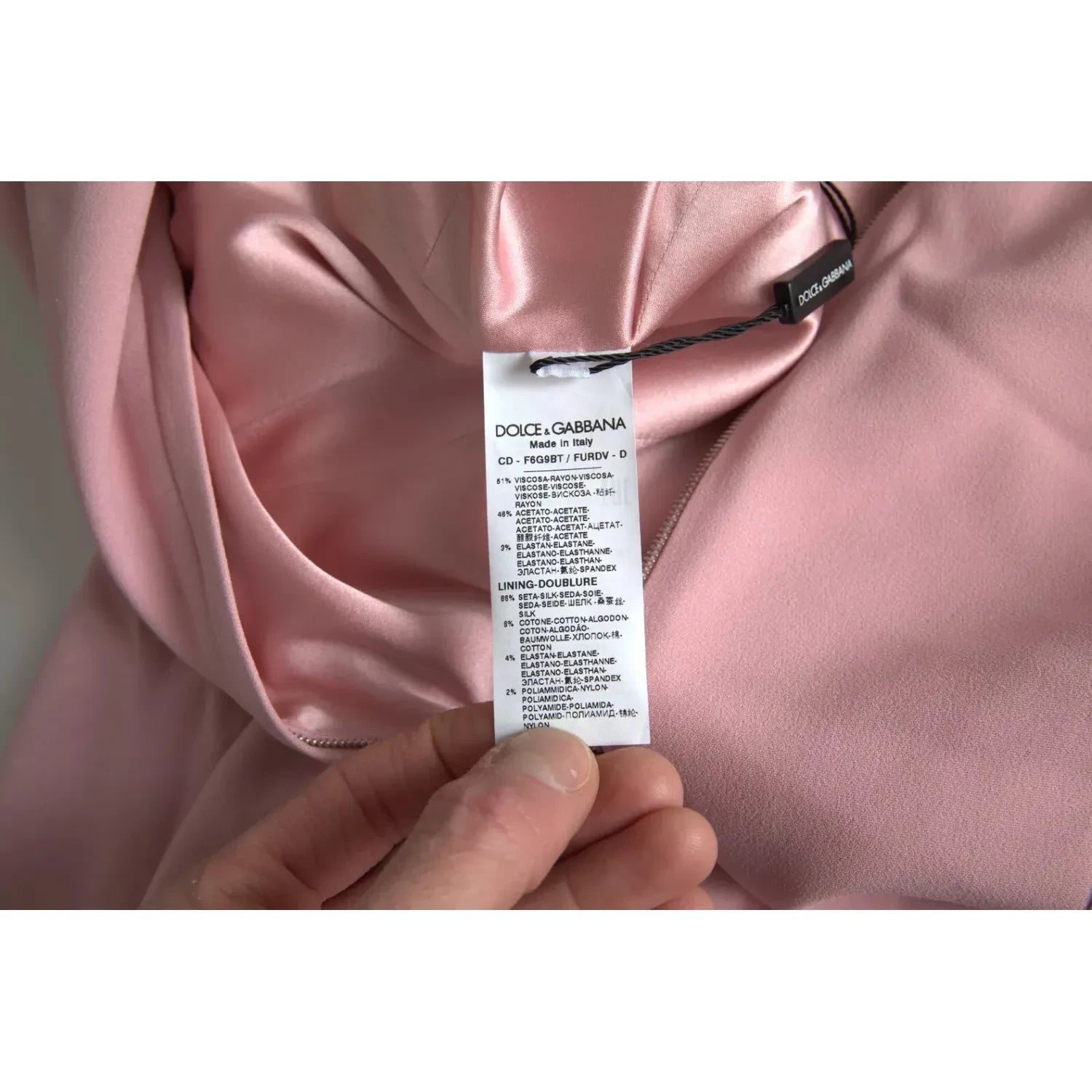 Dolce & Gabbana Pink A-line Flare Viscose Short Sleeves Dress