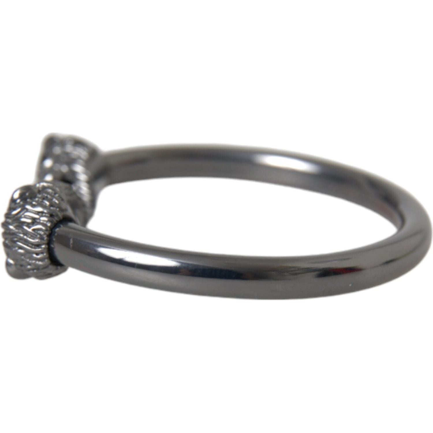 Nialaya Black Rhodium Lion Bangle Bracelet Women