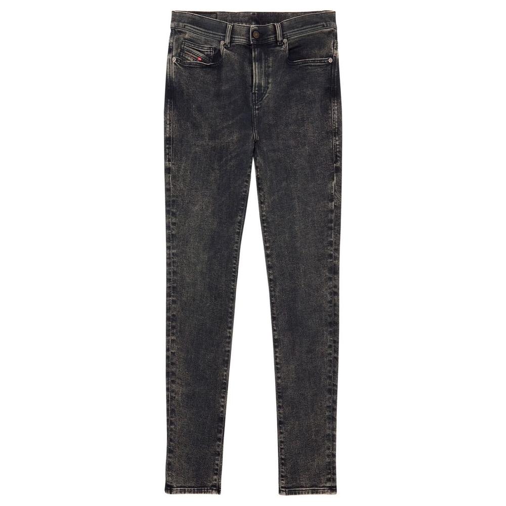 Diesel Black Cotton Men Jean