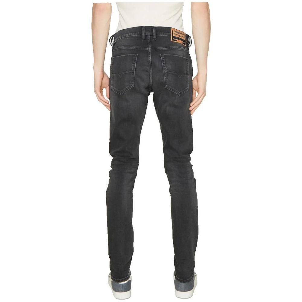 Diesel Black Cotton Men Jeans