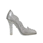 Dolce & Gabbana Clear Floral Crystal Heels CINDERELLA Shoes