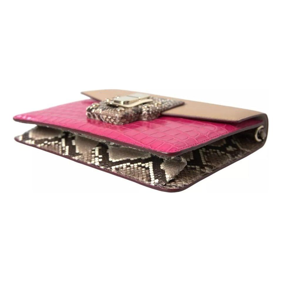 Dolce & Gabbana Multicolor Leather LUCIA Shoulder Bag