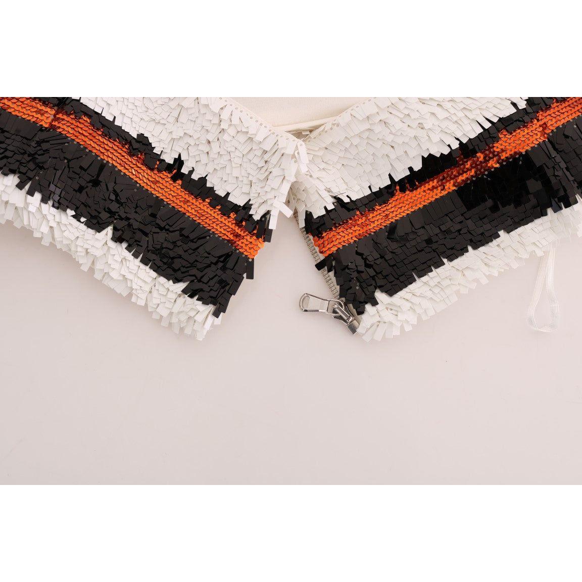 Dolce & Gabbana Multicolor Sequined Stretch Bustier Top