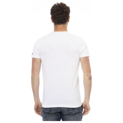 Trussardi Action White Cotton Men T-Shirt