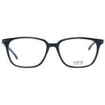 Lozza Black Men Glasses Frame, full-rim rectangle style with demo lenses, plastic material, black color.