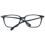 Lozza Black Men Glasses Frame, full-rim rectangle style with demo lenses, plastic material, 53-16-145 size, includes branded case.