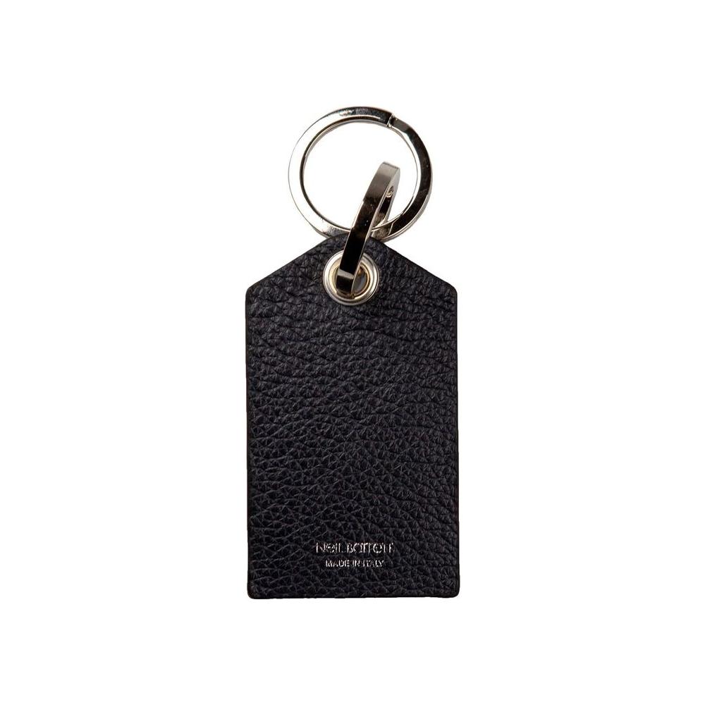 Neil Barrett Blue Leather Men Keychain