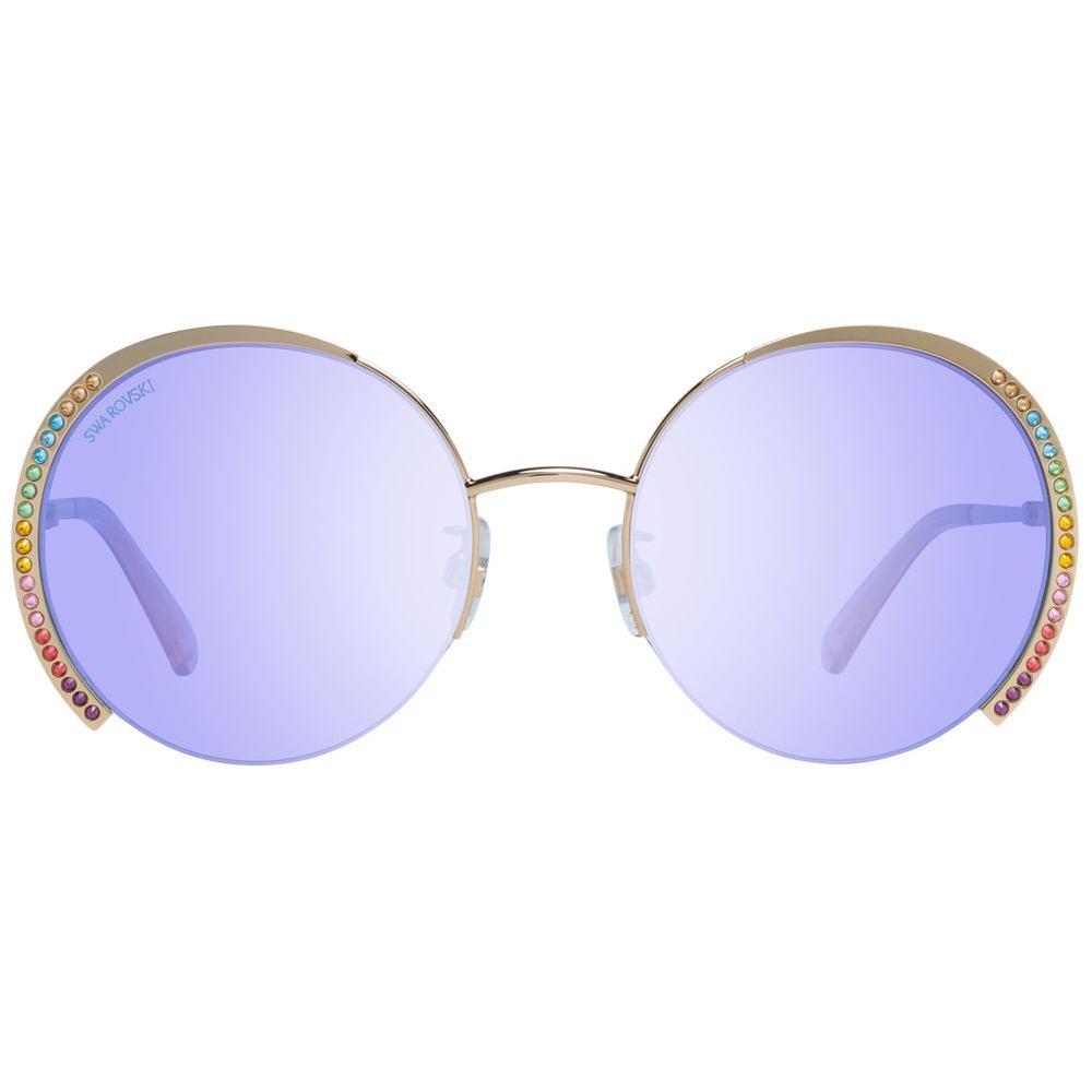 Swarovski Gold Metal Sunglasses