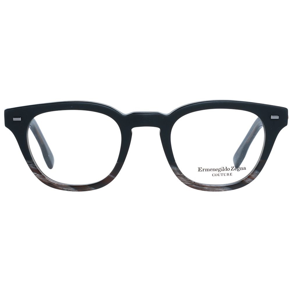 Ermenegildo Zegna Black Plastic Glasses (Frames)