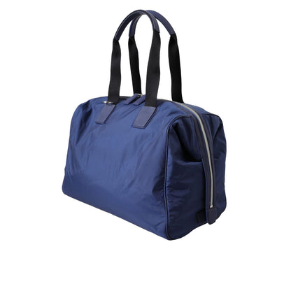 Dolce & Gabbana Blue Nylon Calfskin Hand Shoulder Duffel Bag