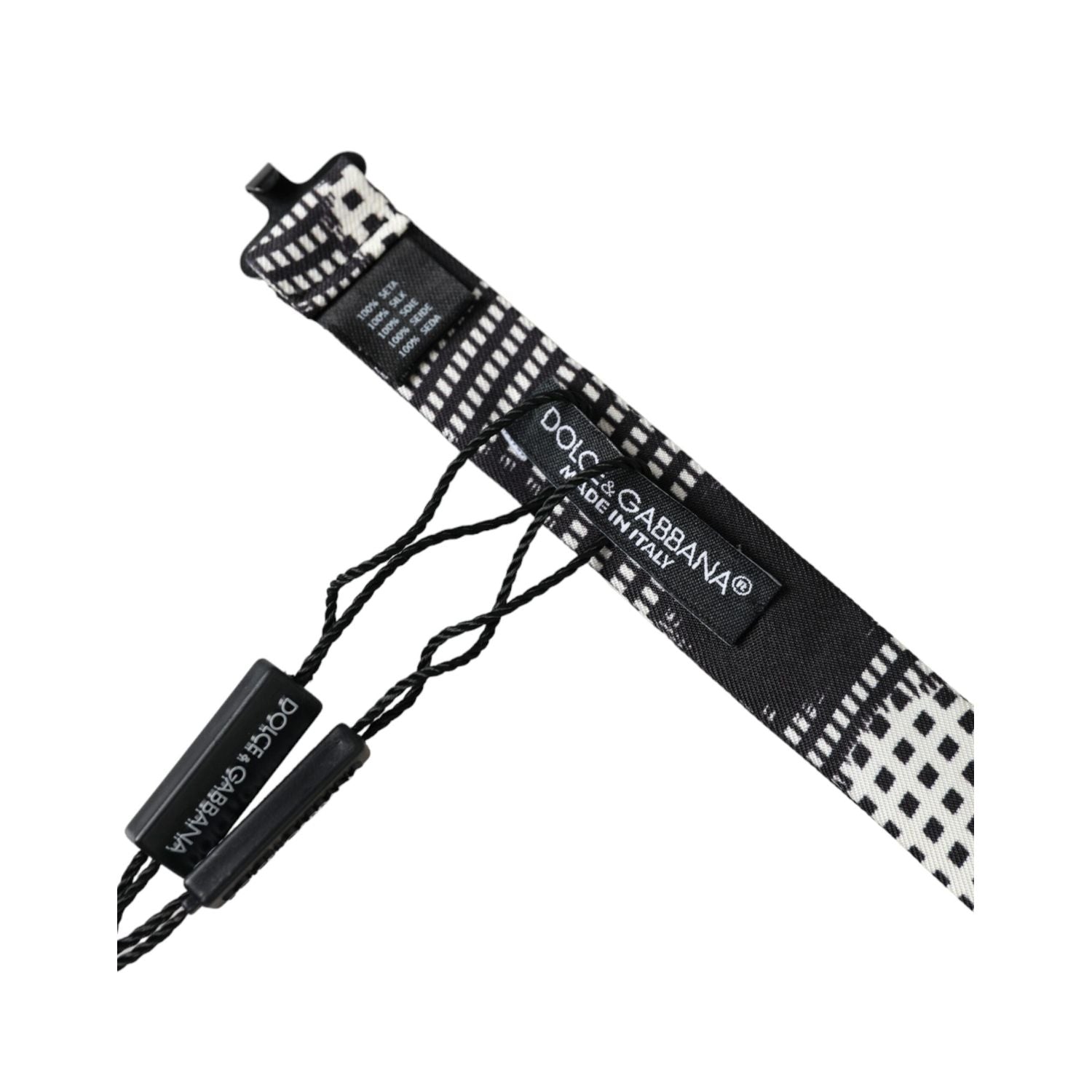 Dolce & Gabbana Multicolor Silk Polka Dot Adjustable Neck Men Papillon Bow Tie