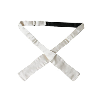 Dolce & Gabbana White Silk Slim Skinny Necktie Men Bow Tie