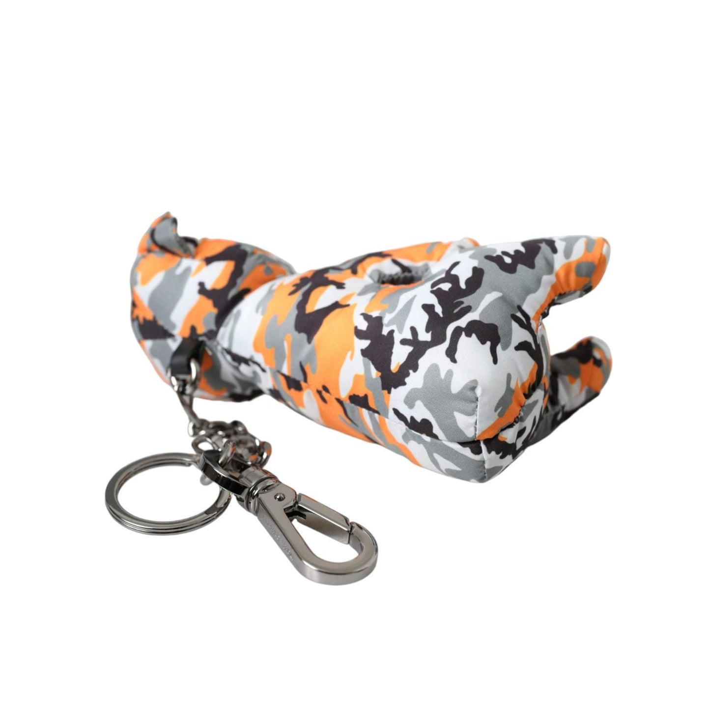 Dolce & Gabbana Multicolor Camouflage Animal Silhouette Keychain Keyring