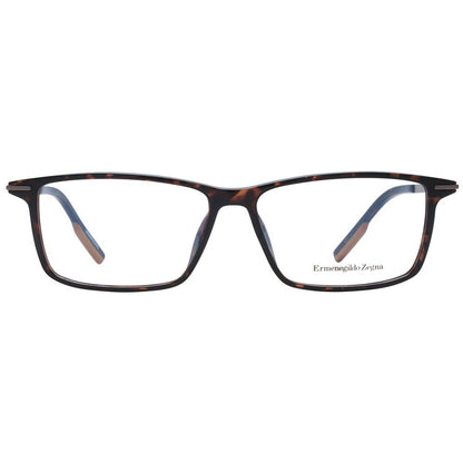 Ermenegildo Zegna Brown Plastic Glasses (Frames)
