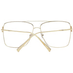 Tod's Gold Women Glasses Frame in metal full-rim aviator style with demo lenses, featuring gold color and 140 mm temples.