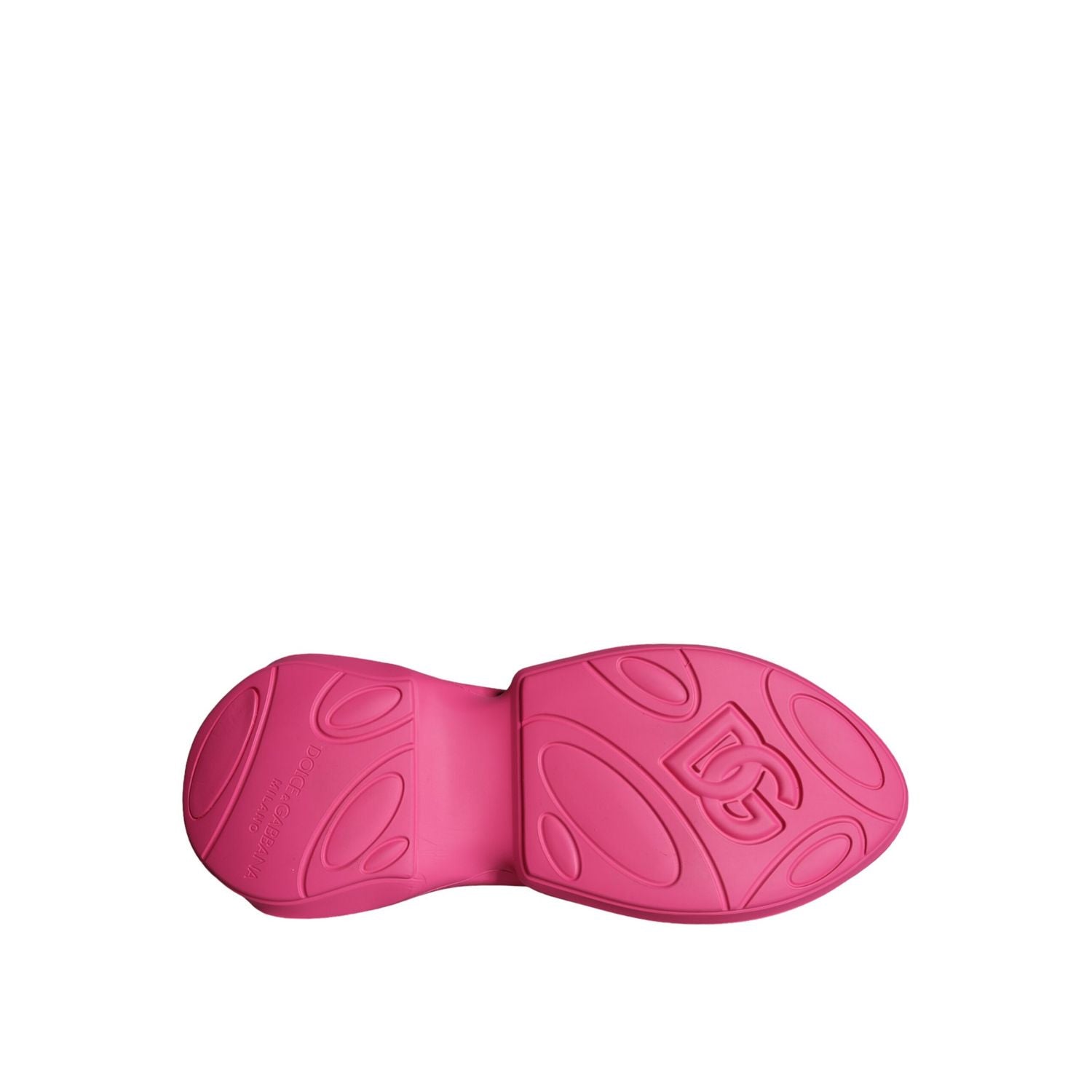 Dolce & Gabbana Pink Logo Print Slip On Socks Sneakers Shoes