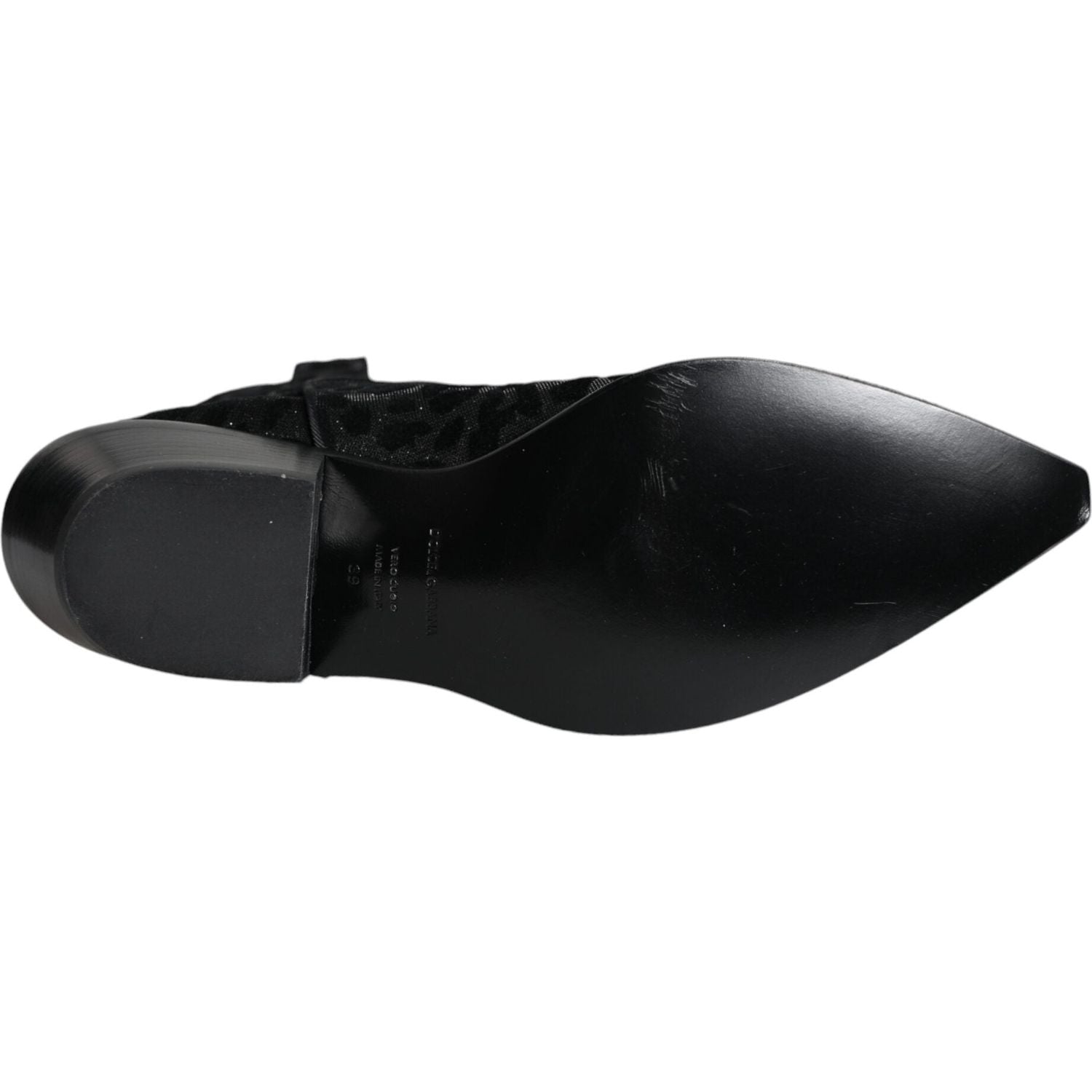 Dolce & Gabbana Black Gray Leopard Cowboy Boots Shoes