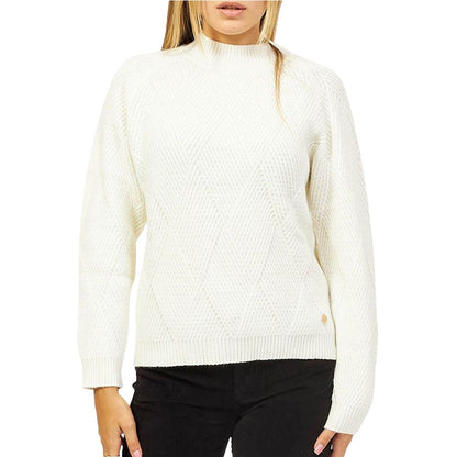 Yes Zee White Acrylic Women Sweater