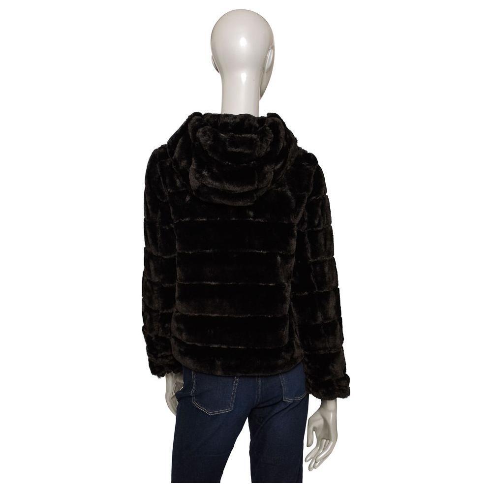 Baldinini Trend Black Polyester Jackets & Coat