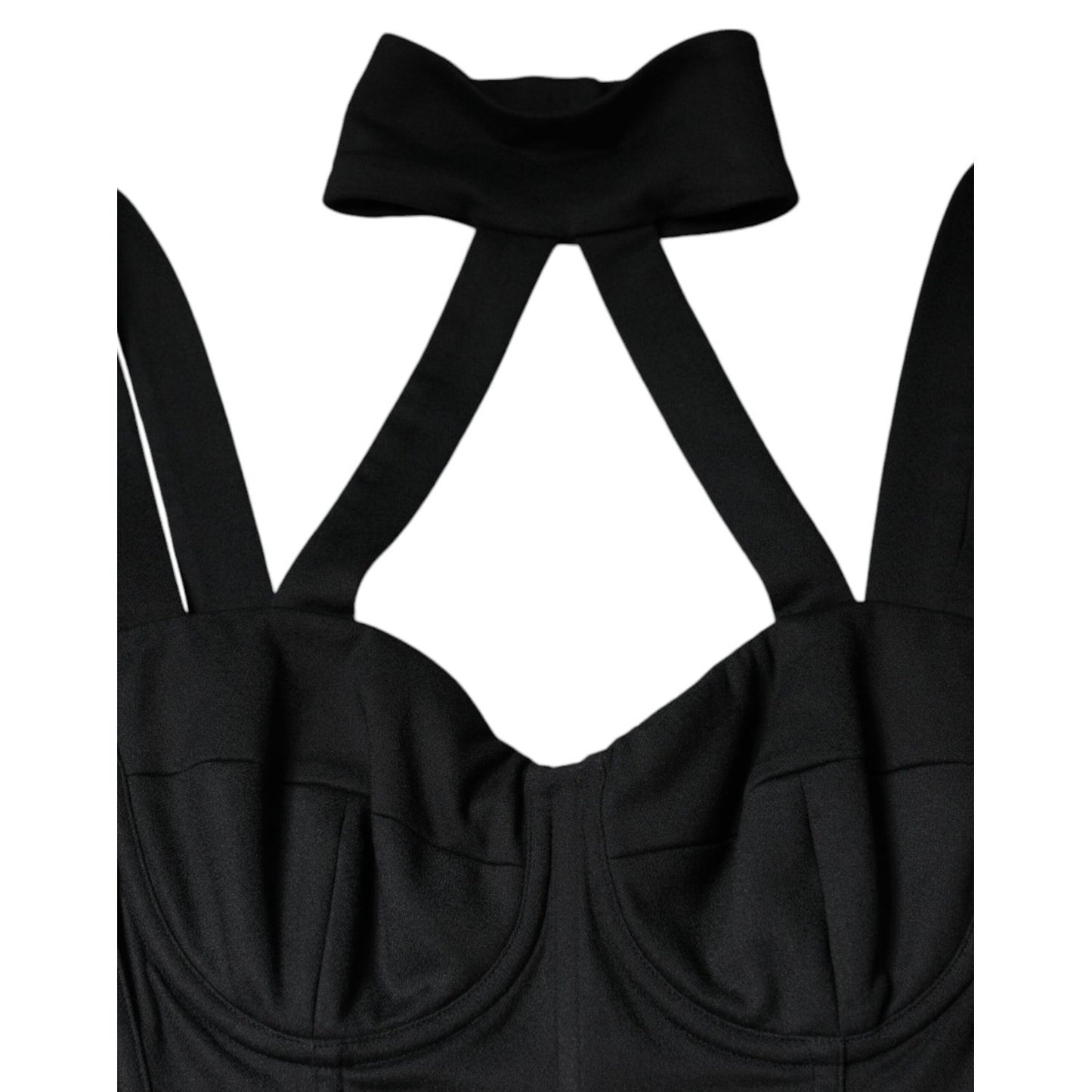 Dolce & Gabbana Black Cut Out Sleeveless Bodycon Mini Dress