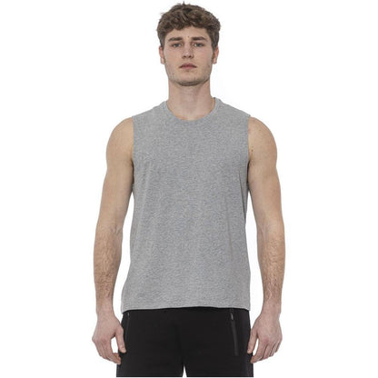 Tond Gray Cotton Men Tank Top