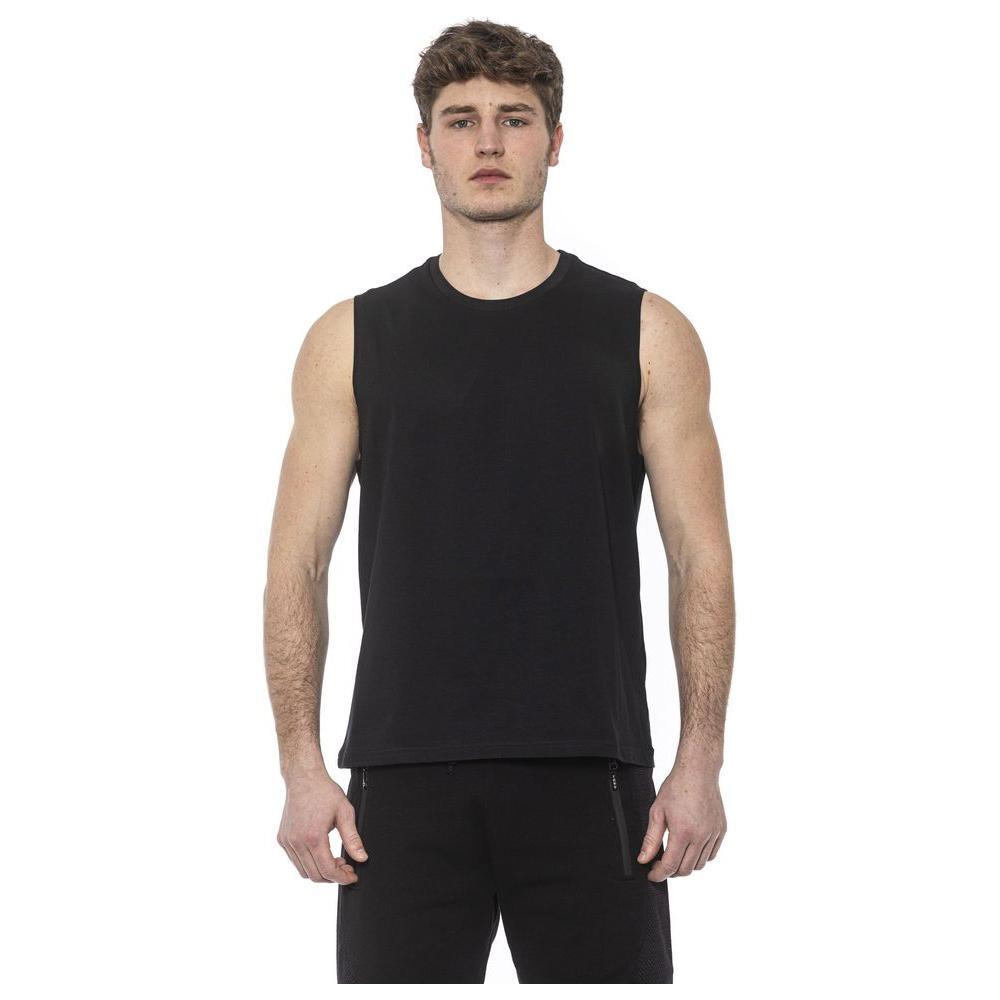 Tond Black Cotton Tank Top
