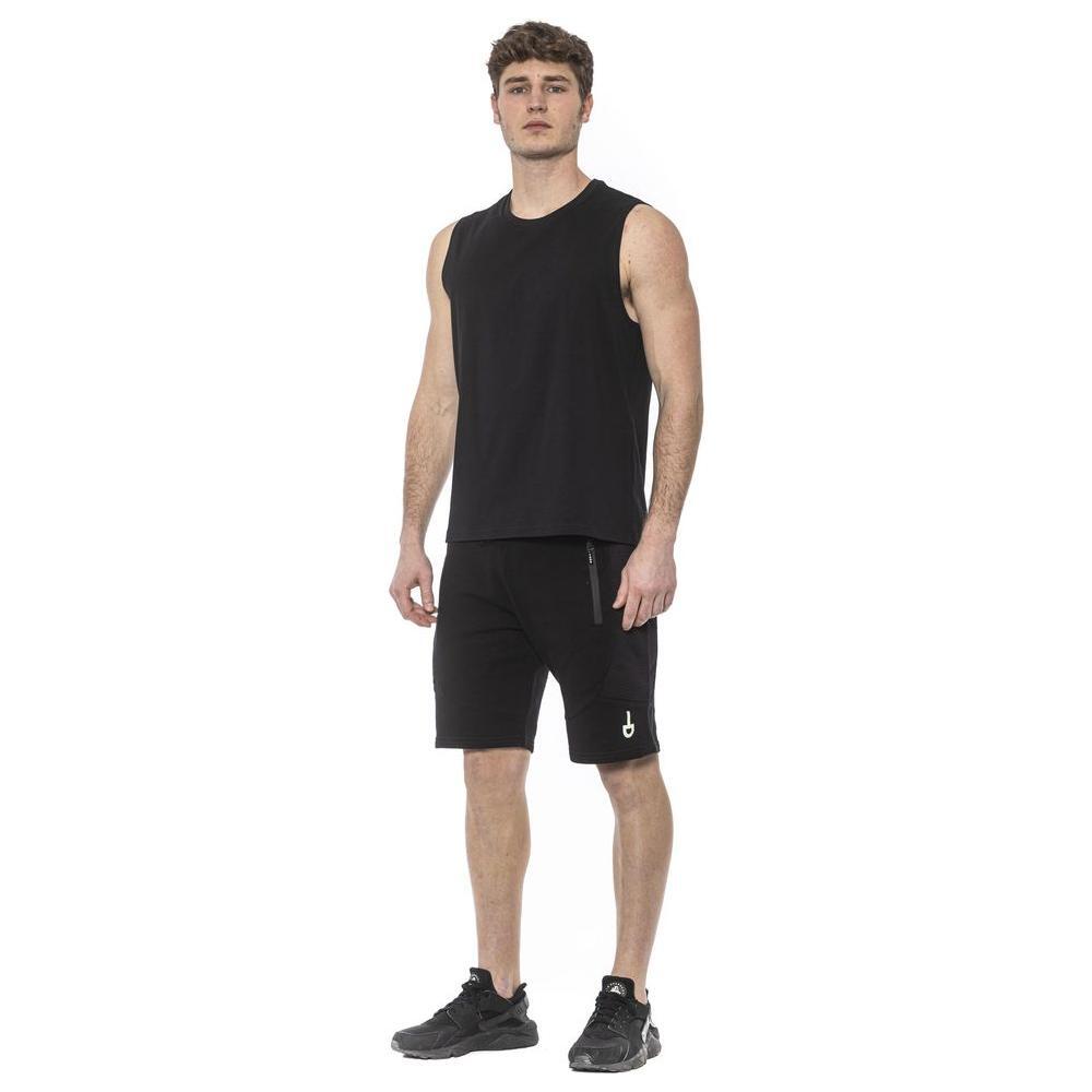 Tond Black Cotton Tank Top