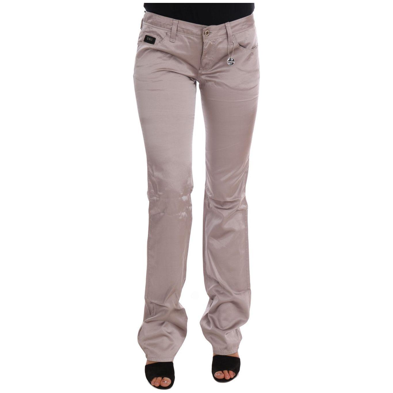 Costume National Beige Cotton Slim Fit Jeans Jeans & Pants