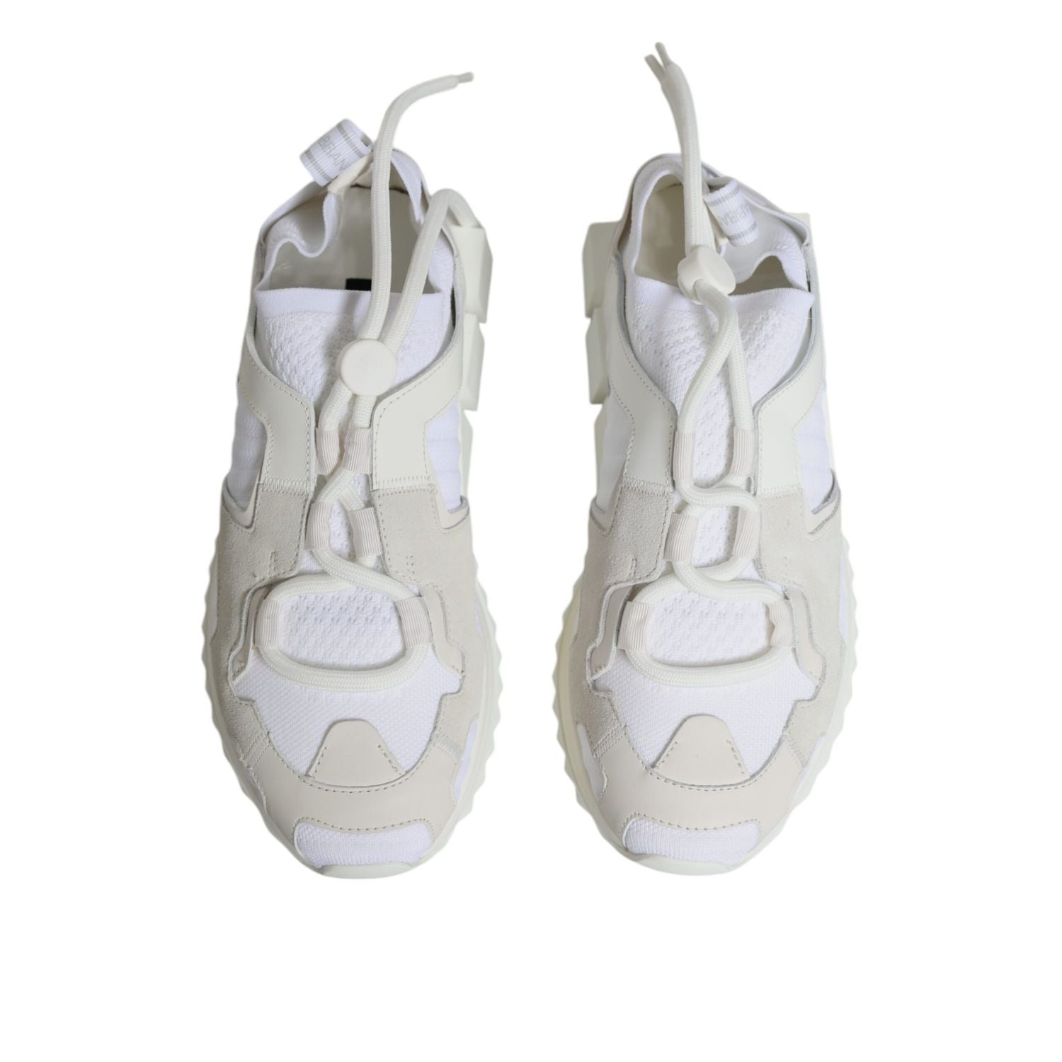 Dolce & Gabbana White Mesh Sorrento Trekking Sneakers Shoes