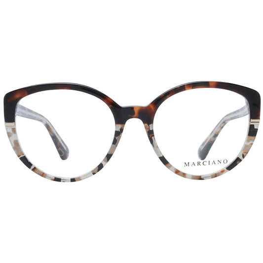 Marciano by Guess Brown Women Glasses Frame, cat eye full-rim plastic frame, size 52-18-145, branded case included.