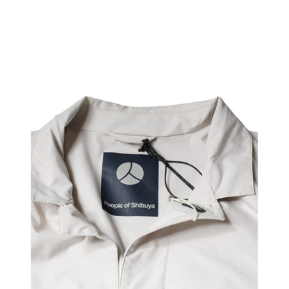 People Of Shibuya Off White Full Zip Coat Men Jacket