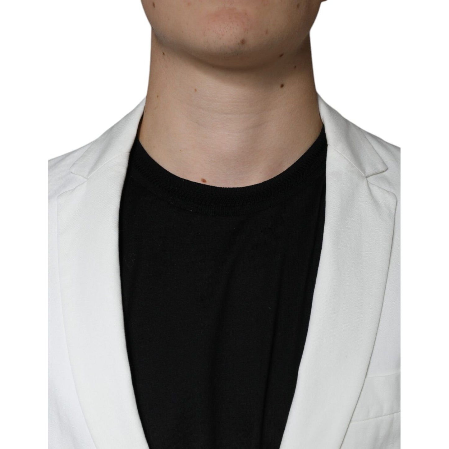 Dondup White Single Breasted One Button Dress Formal Blazer