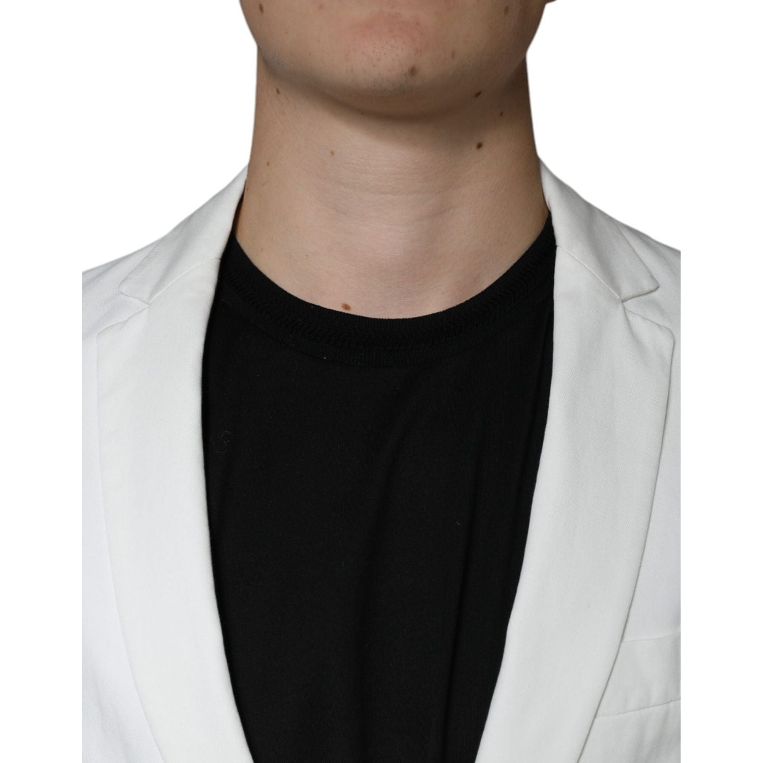 Dondup White Single Breasted One Button Dress Formal Blazer