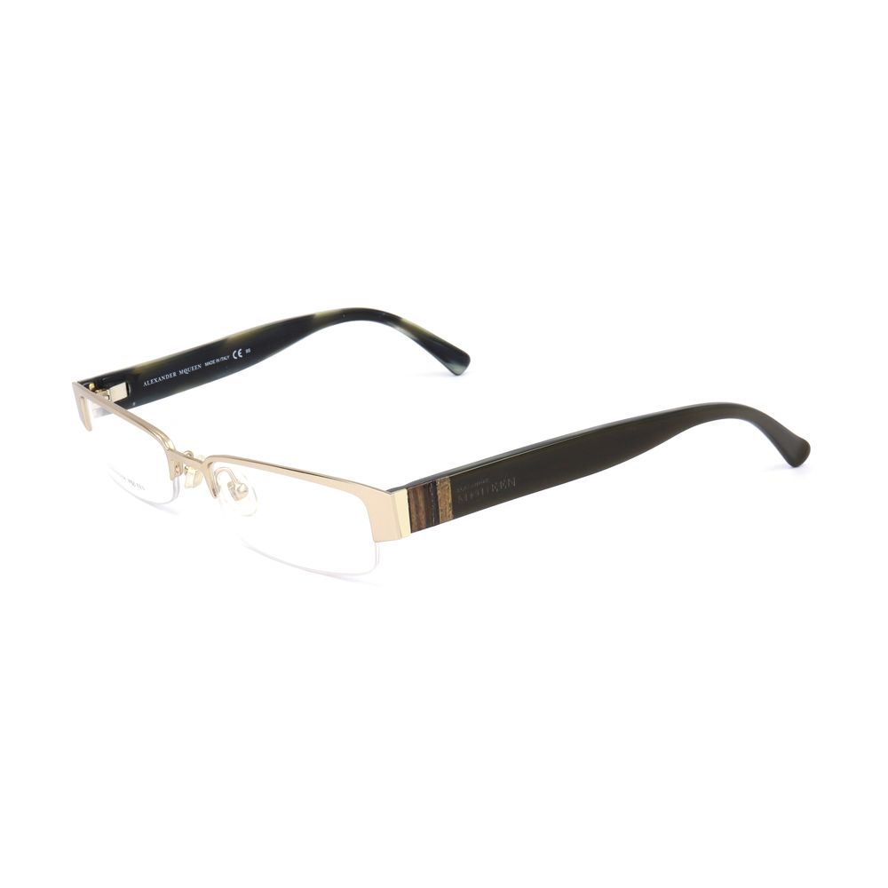 Alexander McQueen Gold Metal Glasses (Frames)